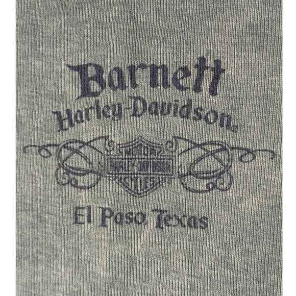 Harley-Davidson Barnett El Paso, Texas Green Long Sleeve Medium 100% Cotton - Picture 7 of 12